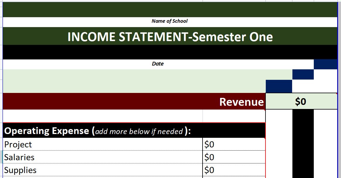 ROR One-Academic-Year Junior & Senior (7th - 12th grade) Organized Professional Record System For School