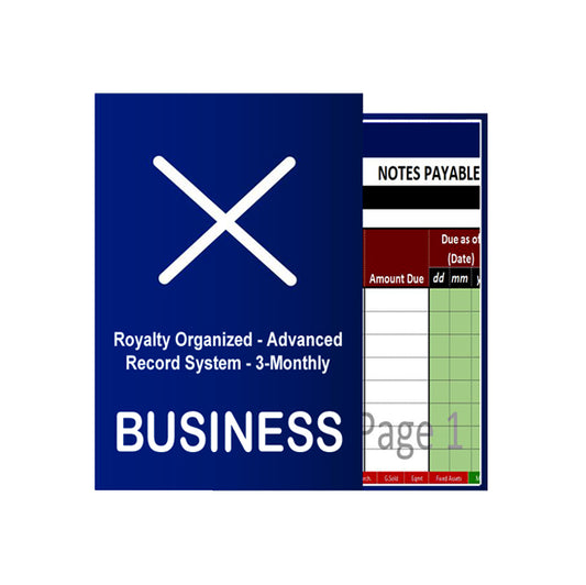 ROR Three-Month Organized Professional Record System For Business